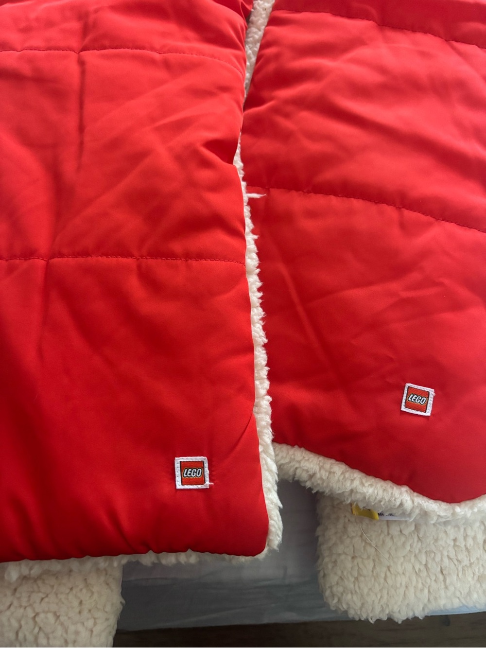 LEGO Quilted Sherpa-Lined Scarf - Red and Pink - Picture 2 of 6